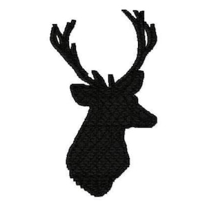 Deer Head Machine Embroidery Design - Instant Download