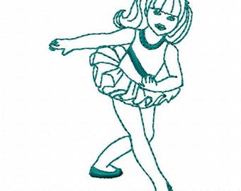 Dancer 1 Embroidery Design - Instant Download