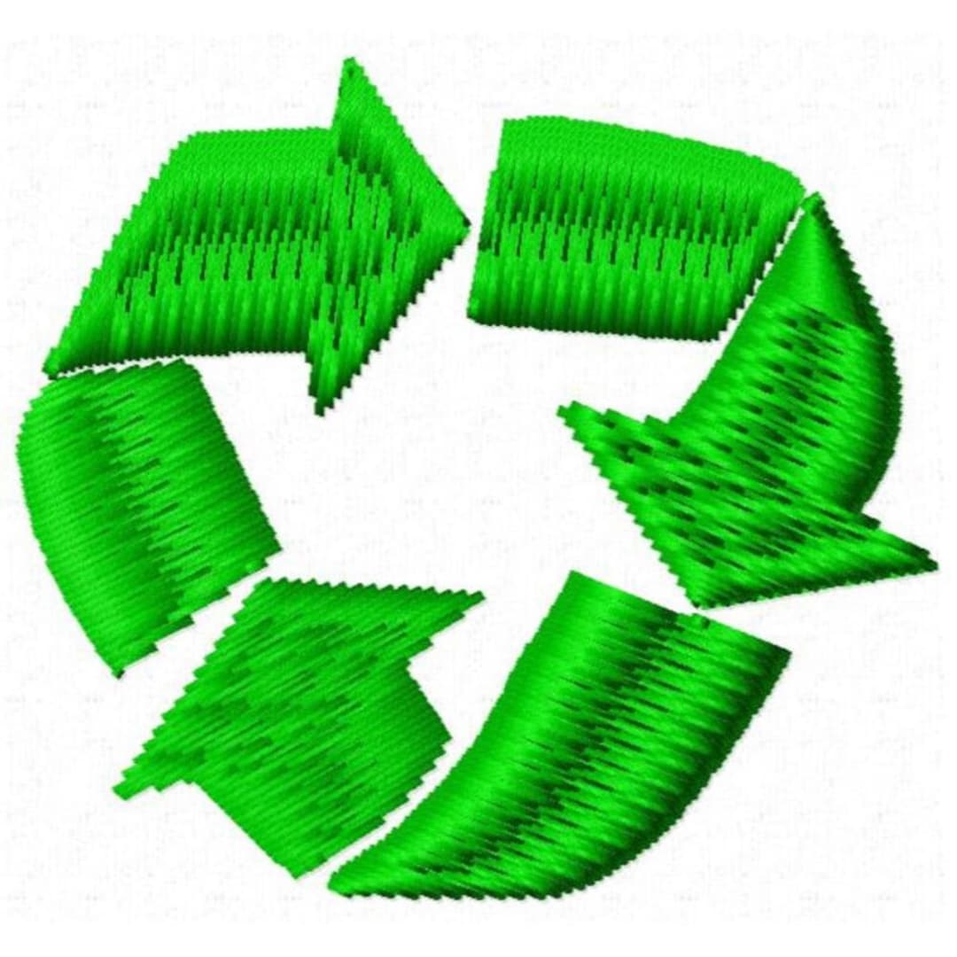 Recycle Reuse Reduce Machine Embroidery Design - Instant Download - Etsy