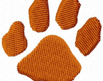 Paw Print Machine Embroidery Design - Instant Download