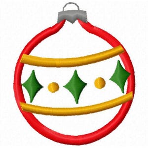 Small Bulb Machine Applique Embroidery Design - Instant Download