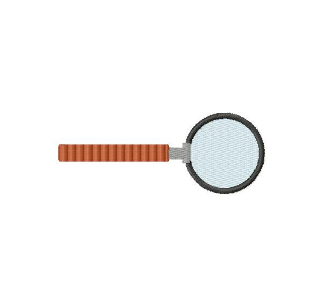 Magnifying Glass Embroidery Design Instant Download Etsy