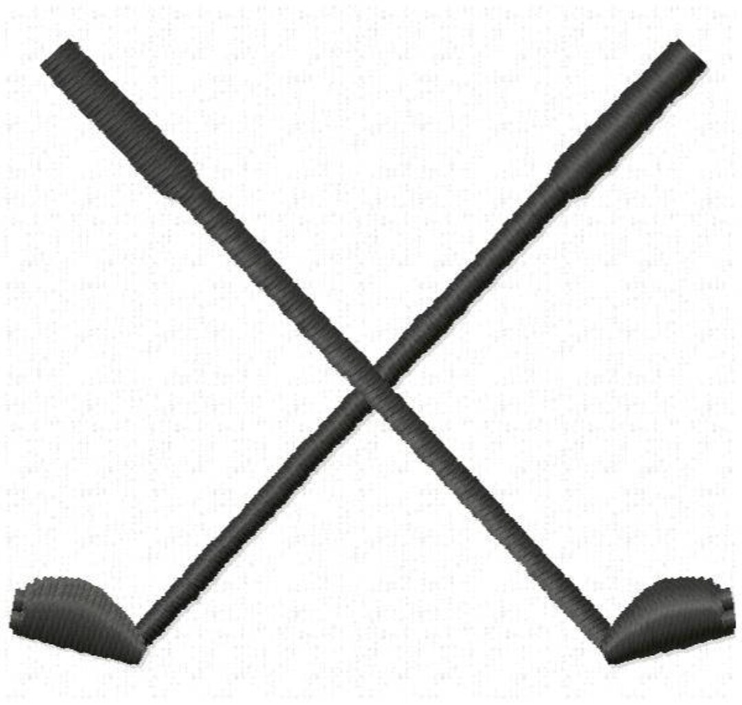 Golf Clubs Embroidery Design Instant Download Etsy