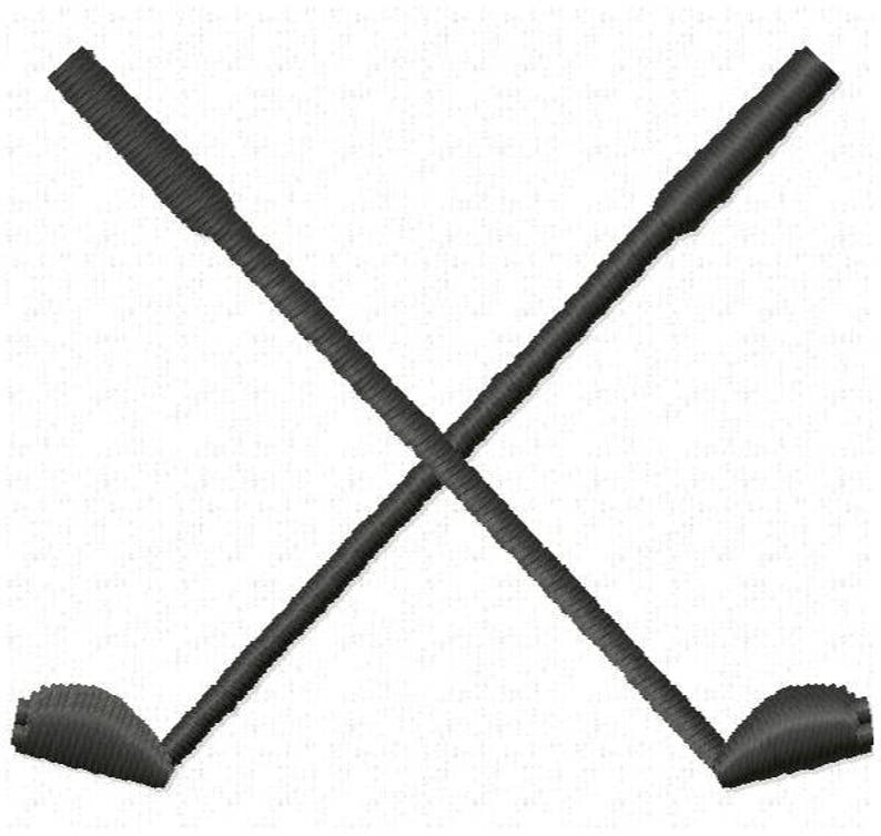 Golf Clubs Embroidery Design Instant Download Etsy