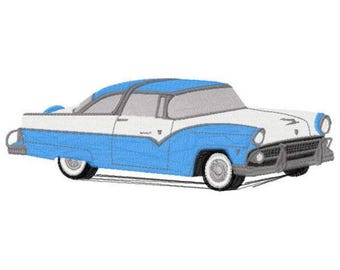 55 Ford Machine Embroidery Design - Instant Download