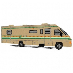 RV Camper Embroidery Design - Instant Download
