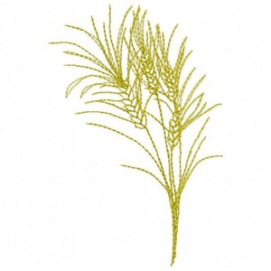 Wheat Machine Embroidery Design - Instant Download