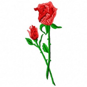 Roses Machine Embroidery Design - Instant Download