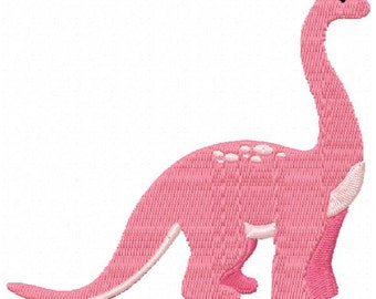 Brontosaurus Dinosaur Machine Embroidery Design - Instant Download
