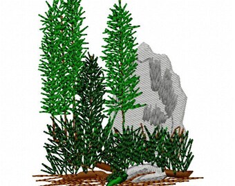 Pine Tree Machine Embroidery Design Instant Download | Etsy
