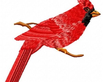 Cardinal Machine Embroidery Design - Instant Download
