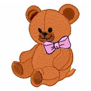 Bear Machine Embroidery Design - Instant Download