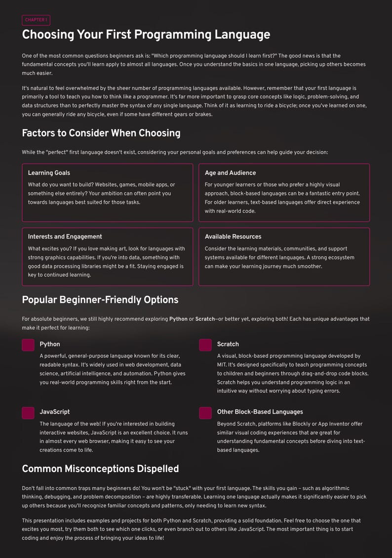 Coding for Beginners Guide – Fun Python & Scratch Projects (PDF Pattern) image 7