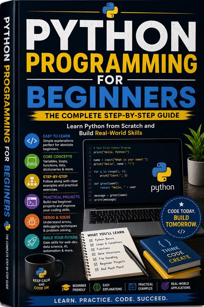 Livro de exercícios de programação em Python para iniciantes | Aprenda a programar passo a passo (Download em PDF) imagem 1