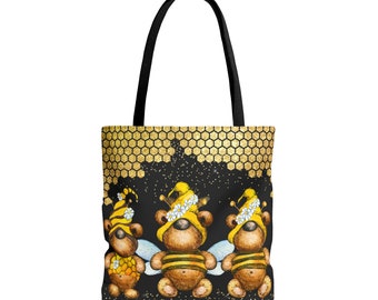 Bee Gnome honey Tote Bag (AOP)