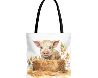 Farm pig Tote Bag (AOP)