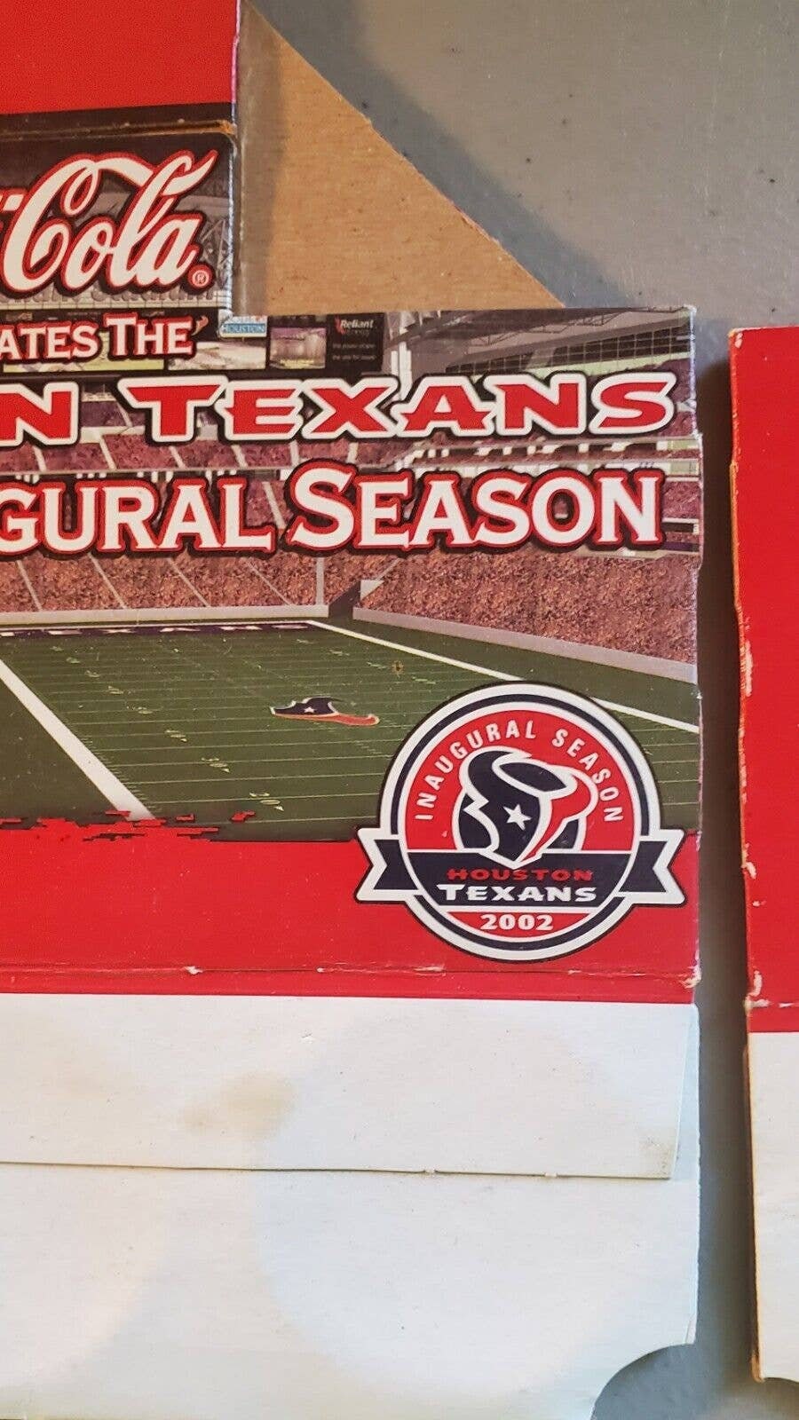 Coca Cola Cardboard Carton Houston Texans Inaugural Season Etsy
