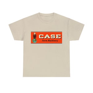 T-shirt in cotone pesante unisex per trattori Case