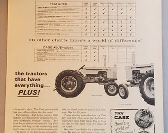 Vintage Case 430 and 530 Tractor Magazine Advertisement 1965