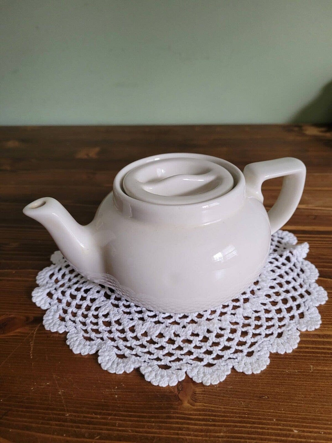 Vintage HALL Teapot MINI Single Serve Recessed Lid Restaurant Etsy