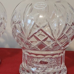 Royal Gallery Two Piece 24% Lead Crystal Candle Holder Made In Poland