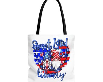 Gnome sweet land of libertyTote Bag (AOP)