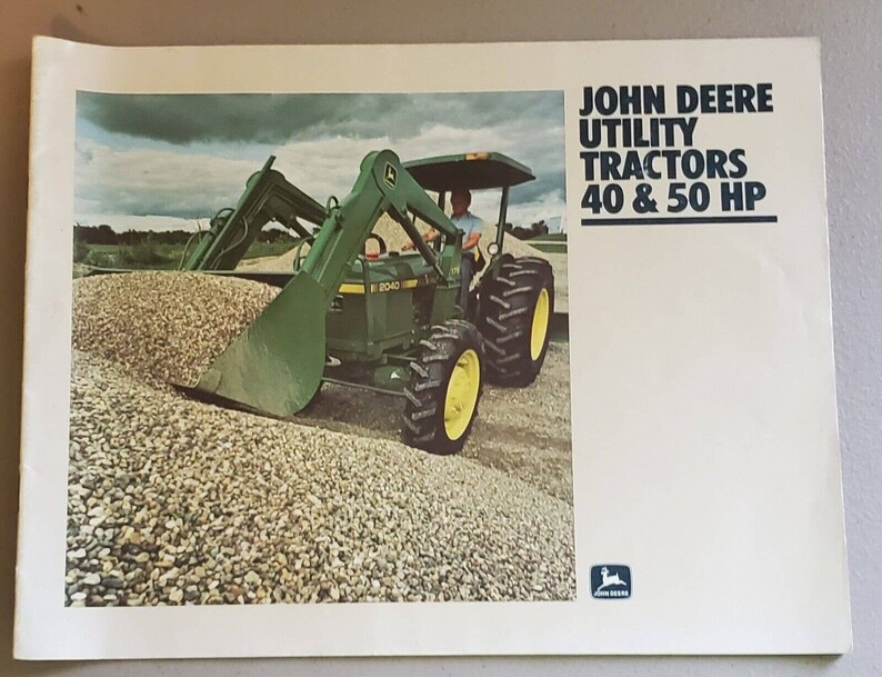 John Deere 40 and 50 Horsepower Utility Tractors 40 Series Brochure Etsy