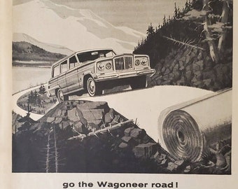 Jeep 1963 Magazine Advertisement Wagoneer
