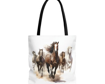 running horses Tote Bag (AOP)