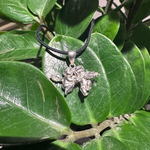 925Silver Ängelhänge Halsband Dubbel Kerub Kärleksamulett, Skyddsängelsmycken, Skyddsberlock, Romantisk Gåva till Henne, Handgjord Spirituell bild 7