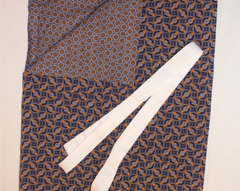 DIY kit: Sew your own tote / BLUE Shwe Shwe South African Cotton Fabric Shopping Bag / Fabric Tote / ShweShwe Bag / Tote DIY kit