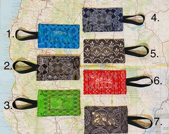 African Shweshwe Fabric Luggage Tags for Suitcase Backpack going away on holidays