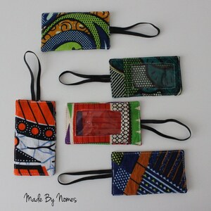 African Wax Print Fabric Luggage Tags for Suitcase Backpack going away on holidays image 2