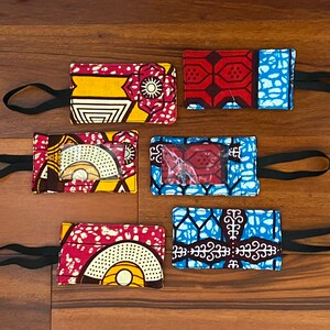 African Wax Print Fabric Luggage Tags for Suitcase Backpack going away on holidays image 8
