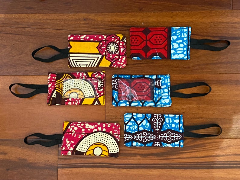 African Wax Print Fabric Luggage Tags for Suitcase Backpack going away on holidays image 8