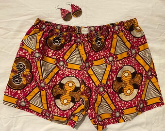 Elastic waist shorts. 34” waist