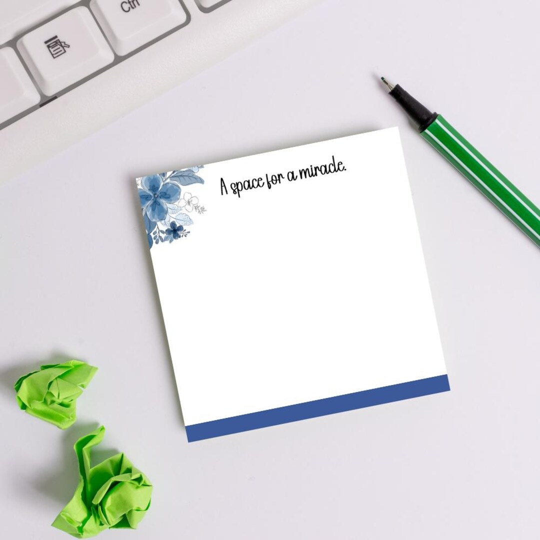 Miracle Notes Space for a Miracle Sticky Notes | Christian Hope Memo Pad | 3x3 New ...