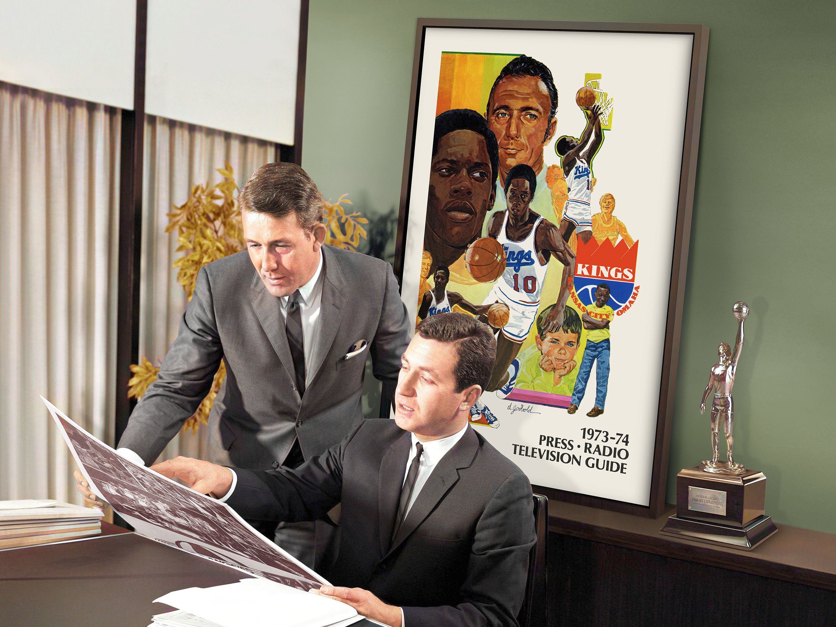 19731974 Kansas City Omaha Kings Basketball Poster DIGITAL DOWNLOAD Etsy