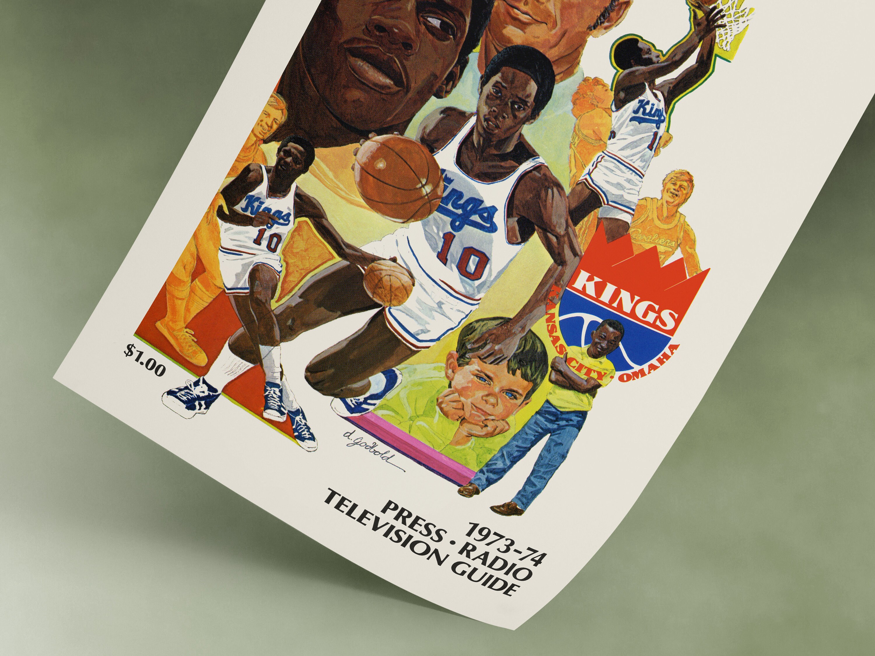 19731974 Kansas City Omaha Kings Basketball Poster DIGITAL DOWNLOAD Etsy