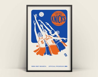 New York Knicks basketbollsaffisch DIGITAL NEDLADDNING
