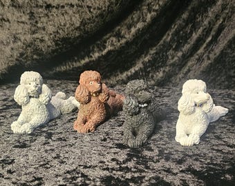 Stretched Out Poodle Figurine
