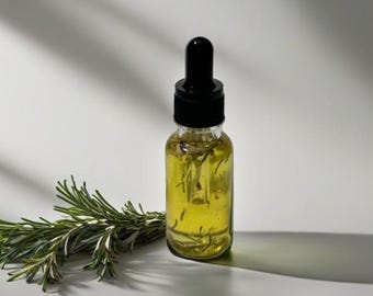 Castor and Rosemary Hair Oil | Natural Hair Growth and Nourishing Scalp Treatment | Organic Herbal Hair Care