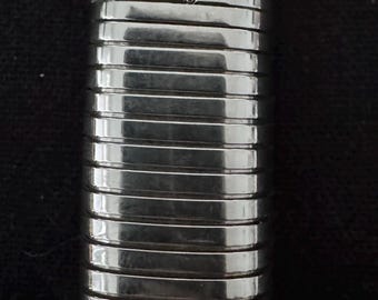 Vintage Bvlgari Tunnelgas Lighte 18K Gelbgold & Edelstahl Seltenes Luxus Sammlerstück