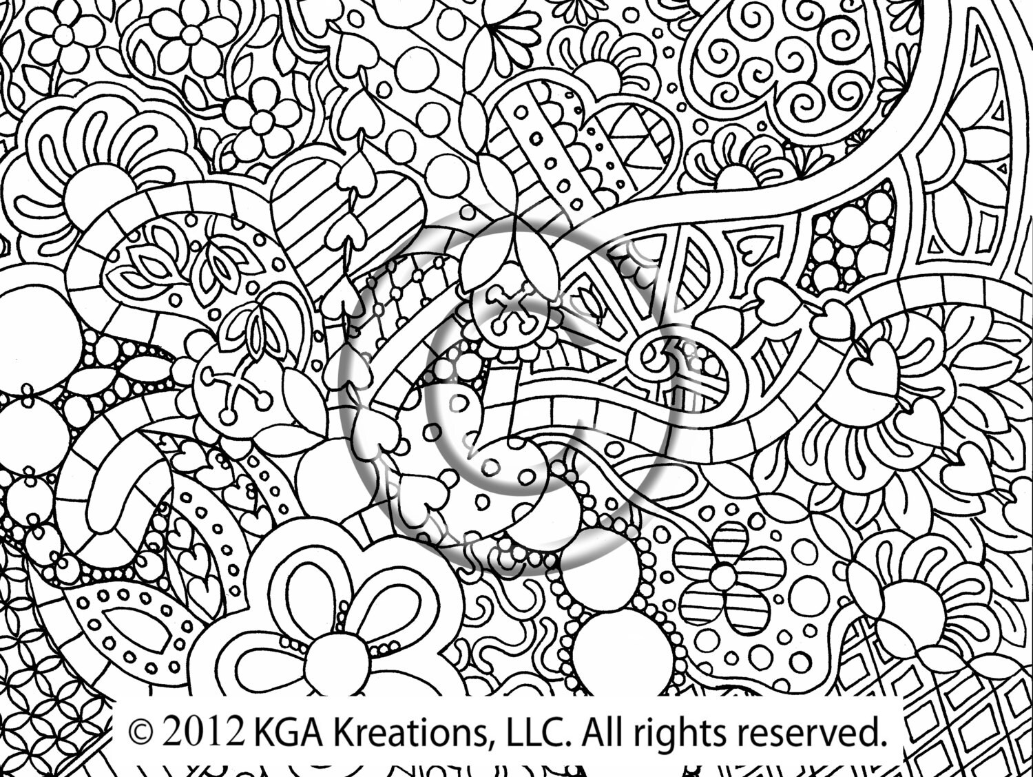 Instant Pdf Download Kleurplaat Pagina Hand Getrokken Etsy