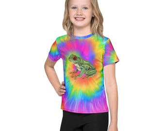 Tie-dye Frog Kids T-shirt