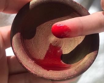 Autentisk marockansk Aker Fassi läpp- och kindfärg, 100 % naturlig skönhet