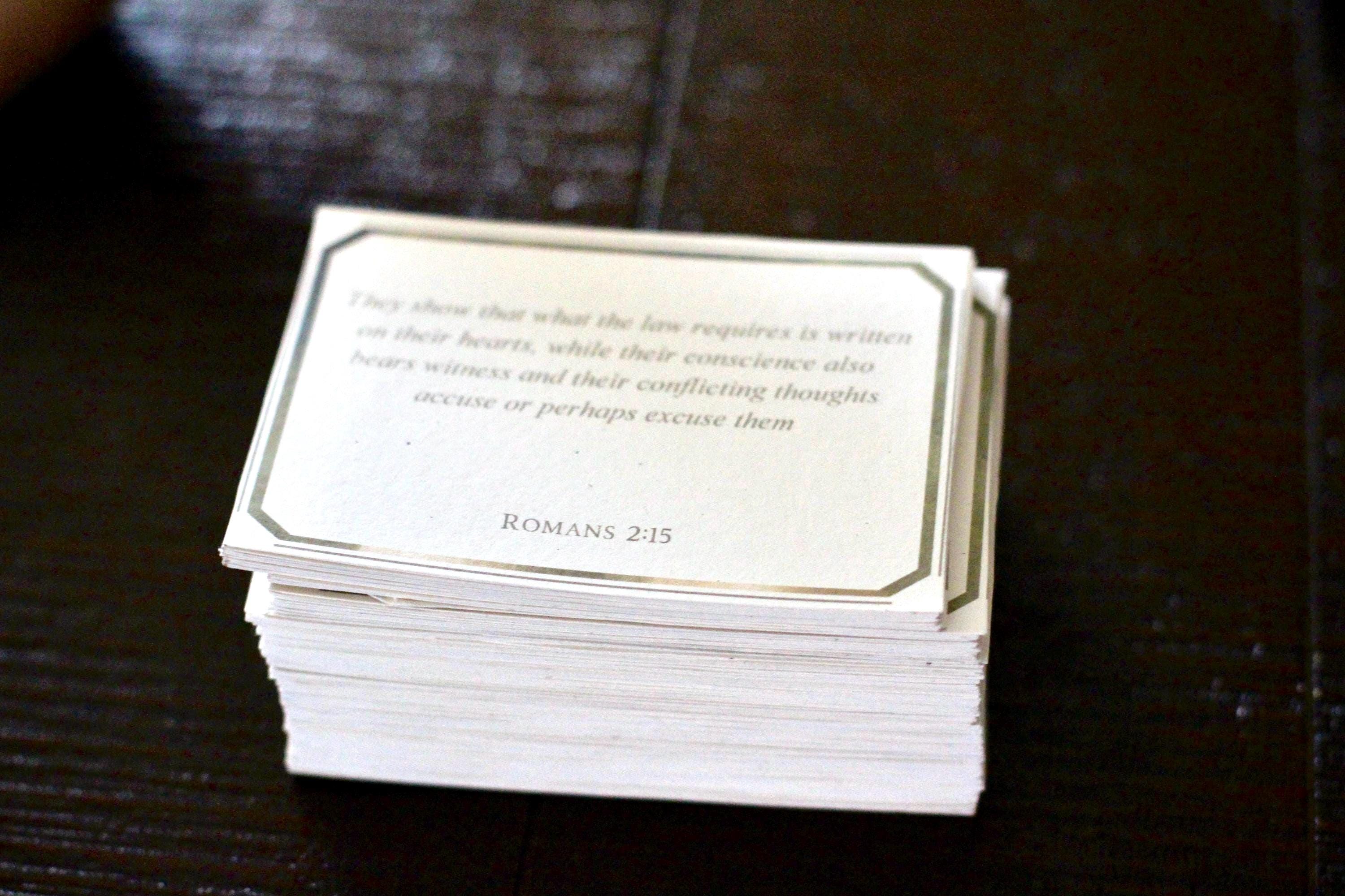 Catholic Scripture Cards- RSVCE - Etsy