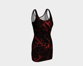 Womans black splatter dress halloween, zombie horror