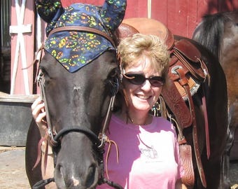 Fly Bonnets horse size - ear covers, English, Western