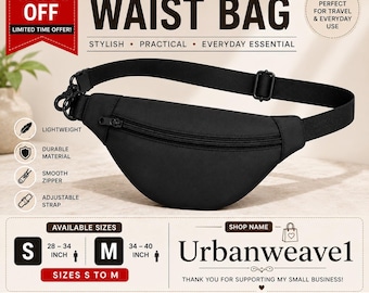 Unisex Leather Waist Bag, Minimalist Sling Chest Travel Bum Bag